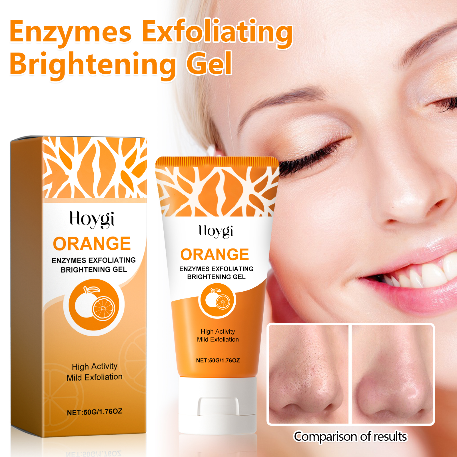 Glycolic Acid Exfoliant - Enzymes Exfoliating Brightening Gel Salicylic Acid