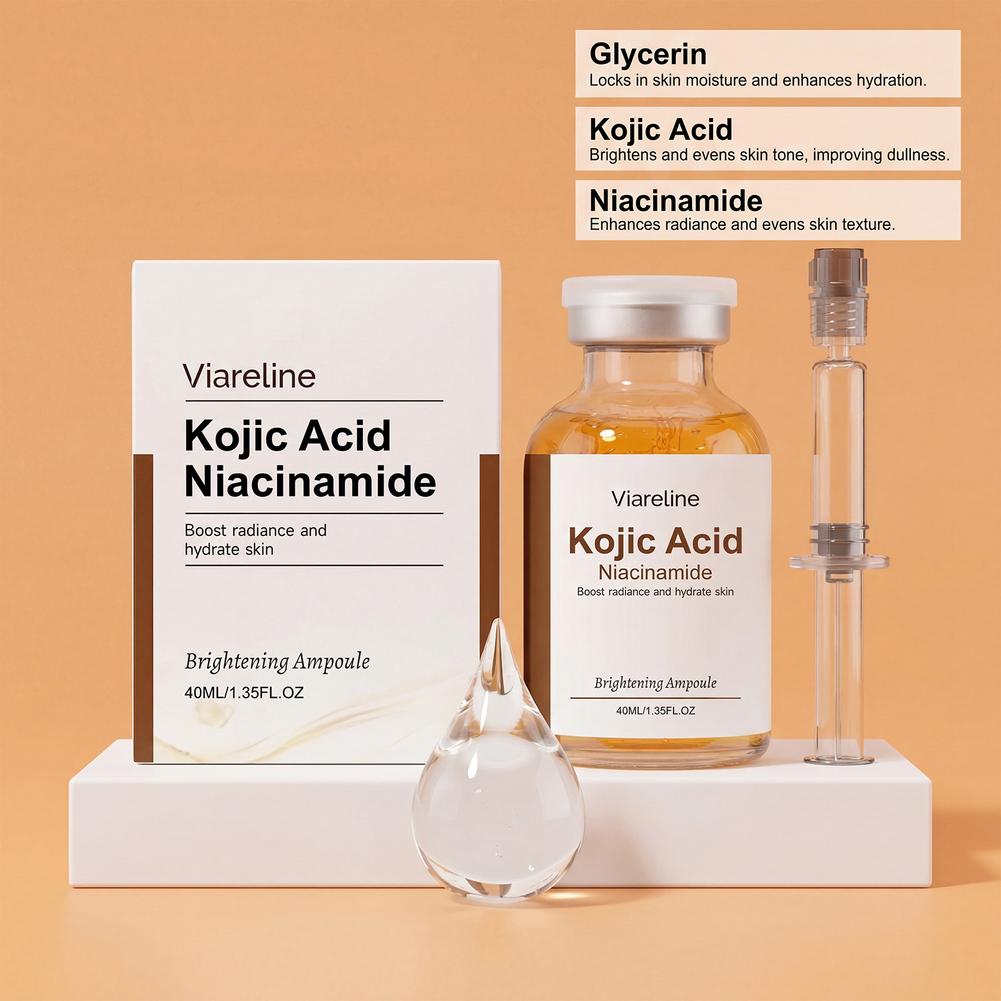 Niacinamide Brightening Serum - 40ml Hydrating Brightening Ampoule Kojic Acid