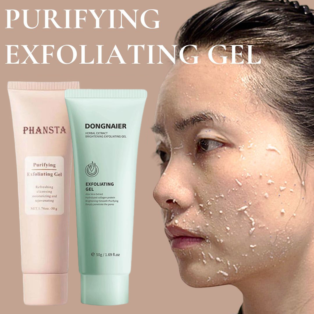 Glycolic Acid Exfoliant - Brightening Exfoliating Gel,Herbal Extract Facial Cleansing