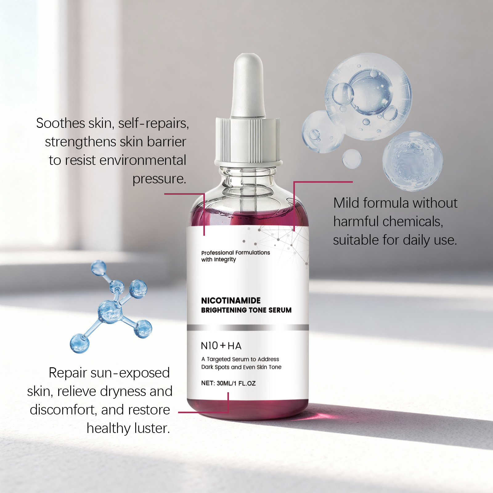 Niacinamide Facial Serum Brigh - огляд і ціна Niacinamide Brightening Serum