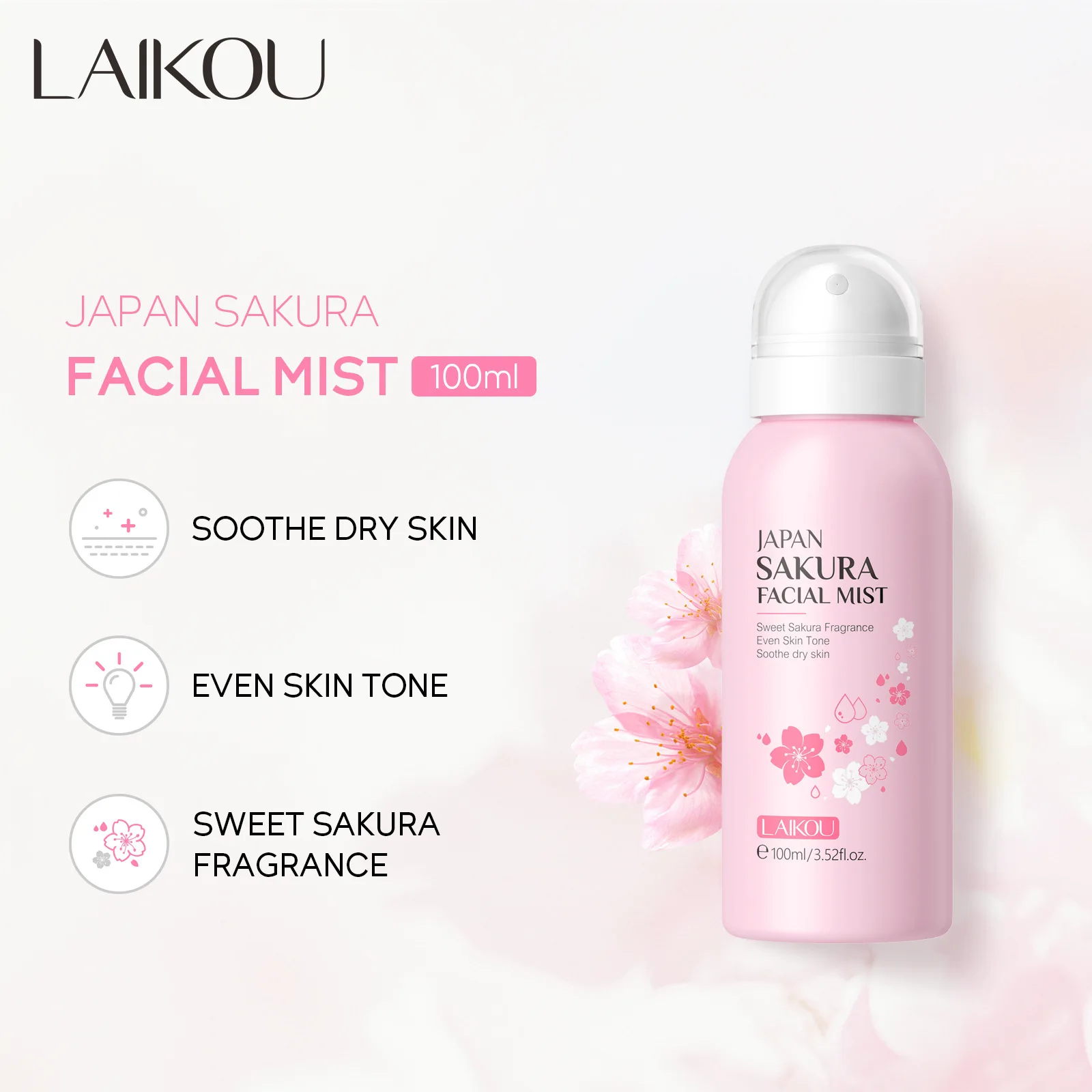 LAIKOU Sakura Facial Mist Brig - огляд і ціна Niacinamide Brightening Serum