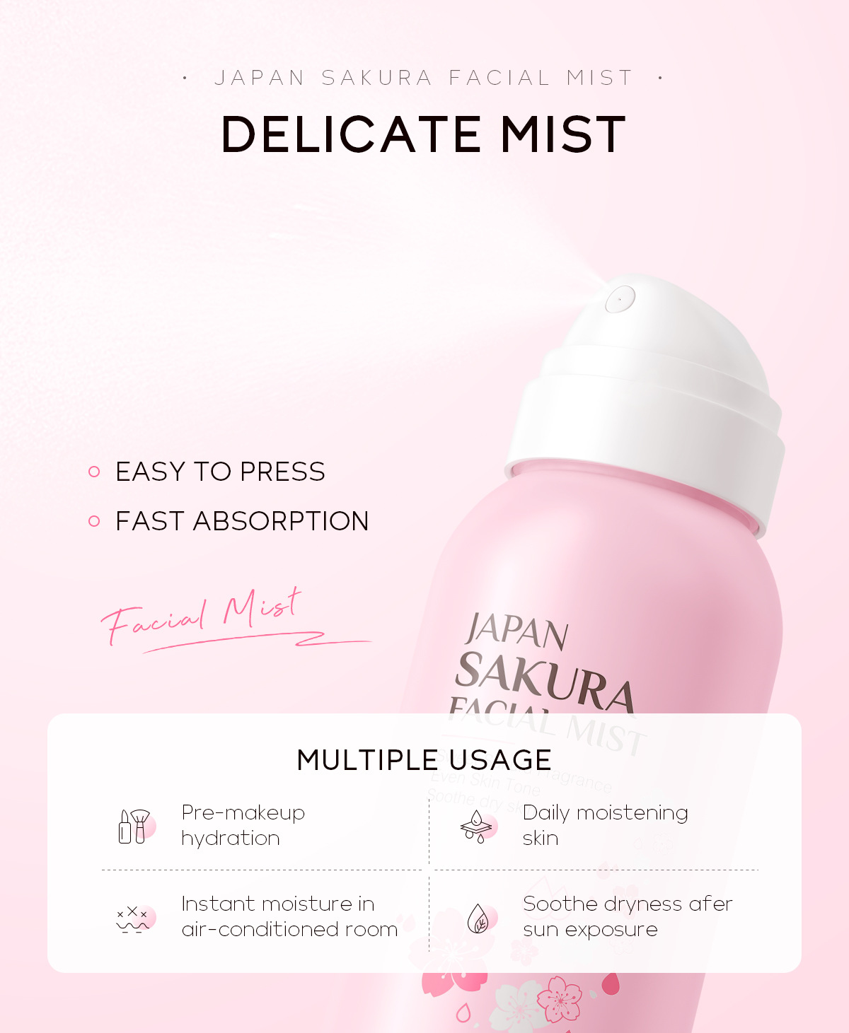 LAIKOU Sakura Facial Mist Brig - огляд і ціна Niacinamide Brightening Serum