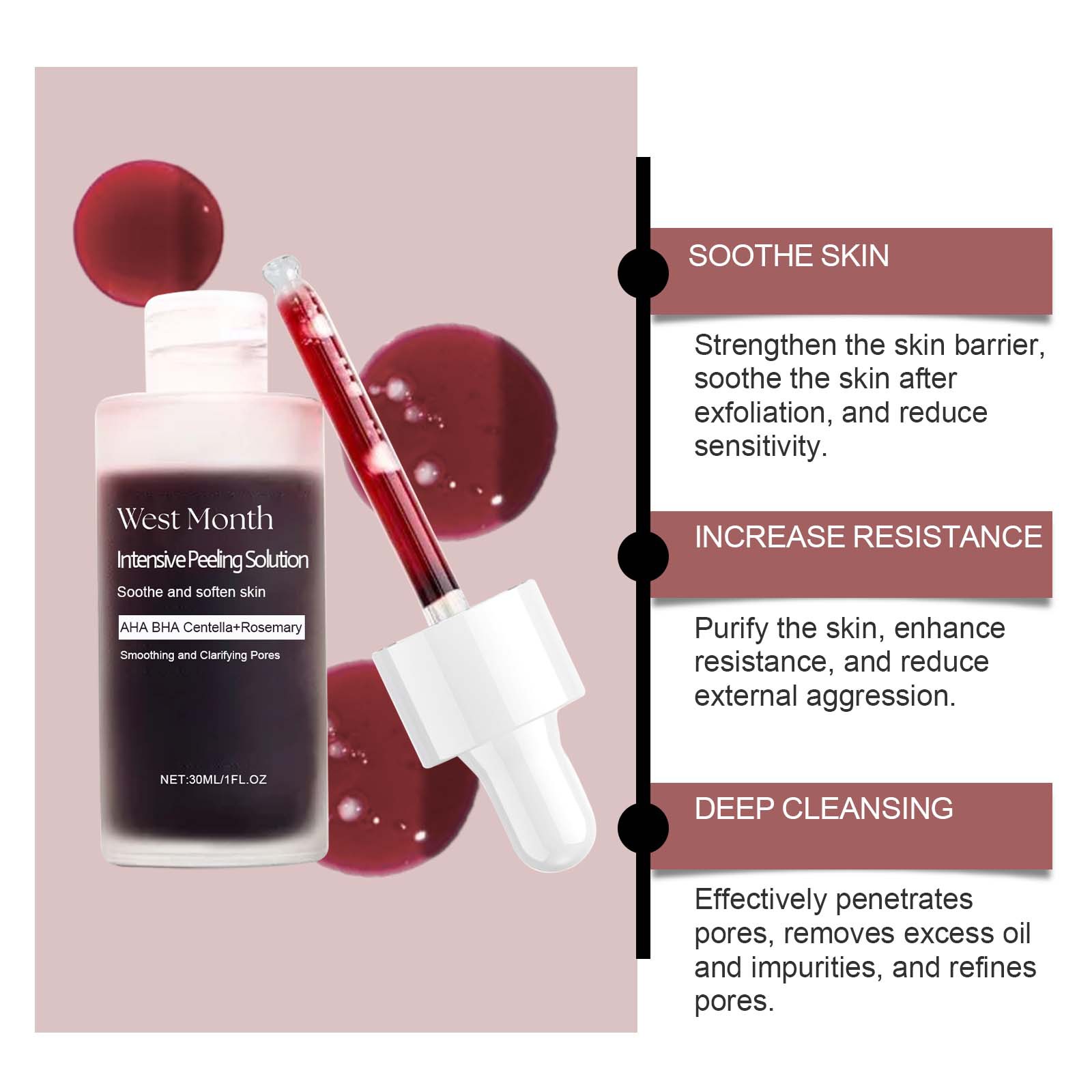 Peeling Face Serum Fruit Acid  - огляд і ціна Glycolic Acid Exfoliant