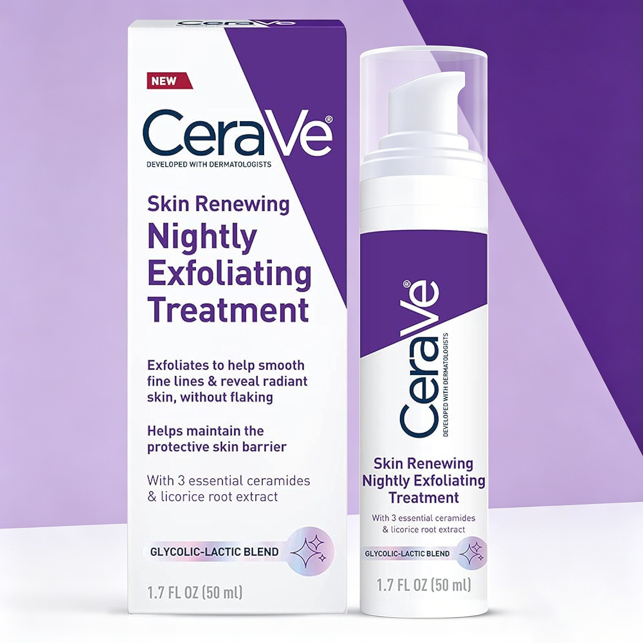 CeraVe Skin Renewing Nightly E - огляд і ціна Glycolic Acid Exfoliant