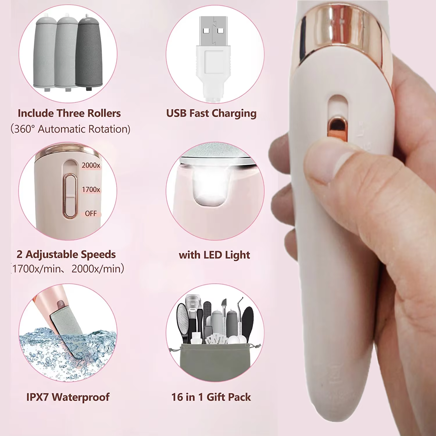 Rechargeable Electric Foot Fil - огляд і ціна Skincare Ingredients Checker