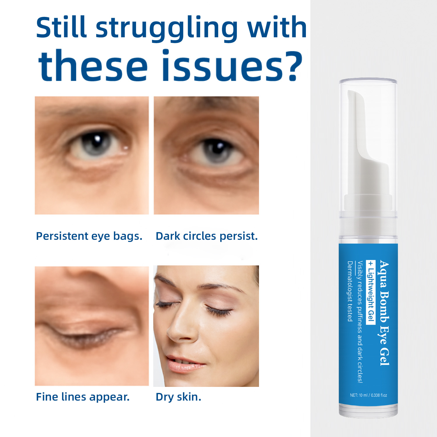 Aqua Bomb Cooling Eye Gel Caff - огляд і ціна Niacinamide Brightening Serum