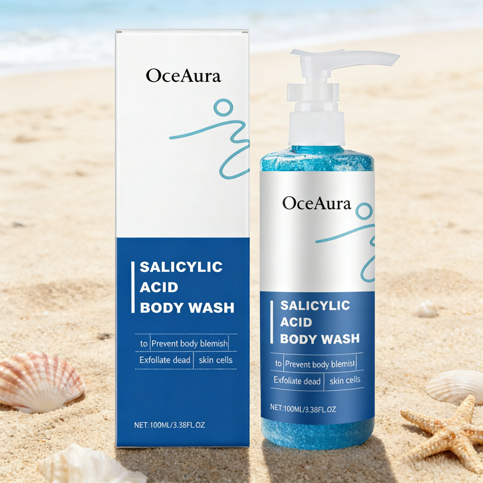 OceAura Salicylic Acid Shower  - огляд і ціна Glycolic Acid Exfoliant