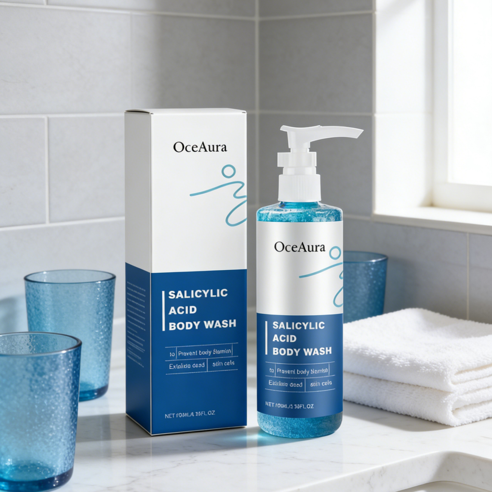 OceAura Salicylic Acid Shower  - огляд і ціна Glycolic Acid Exfoliant