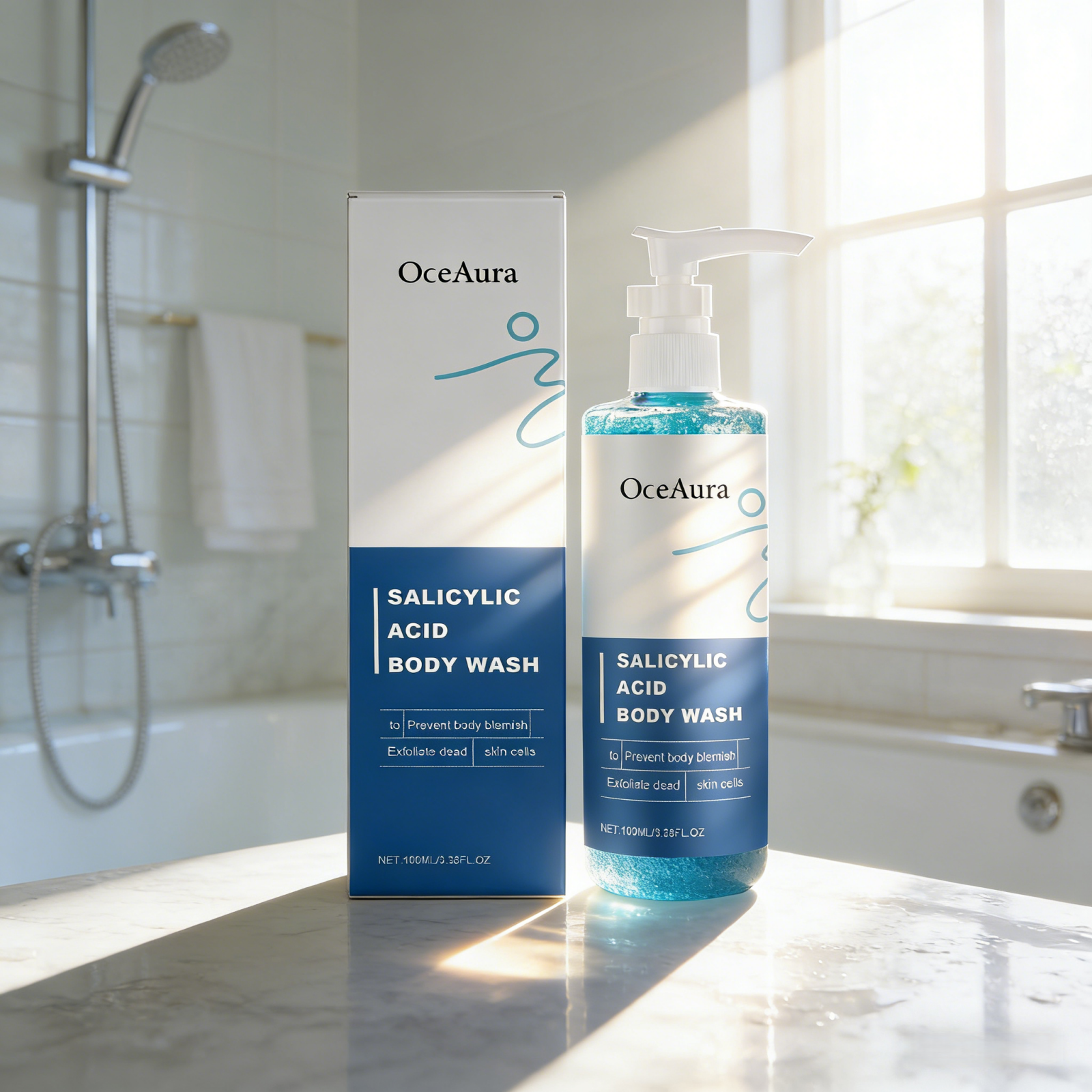 OceAura Salicylic Acid Shower  - огляд і ціна Glycolic Acid Exfoliant