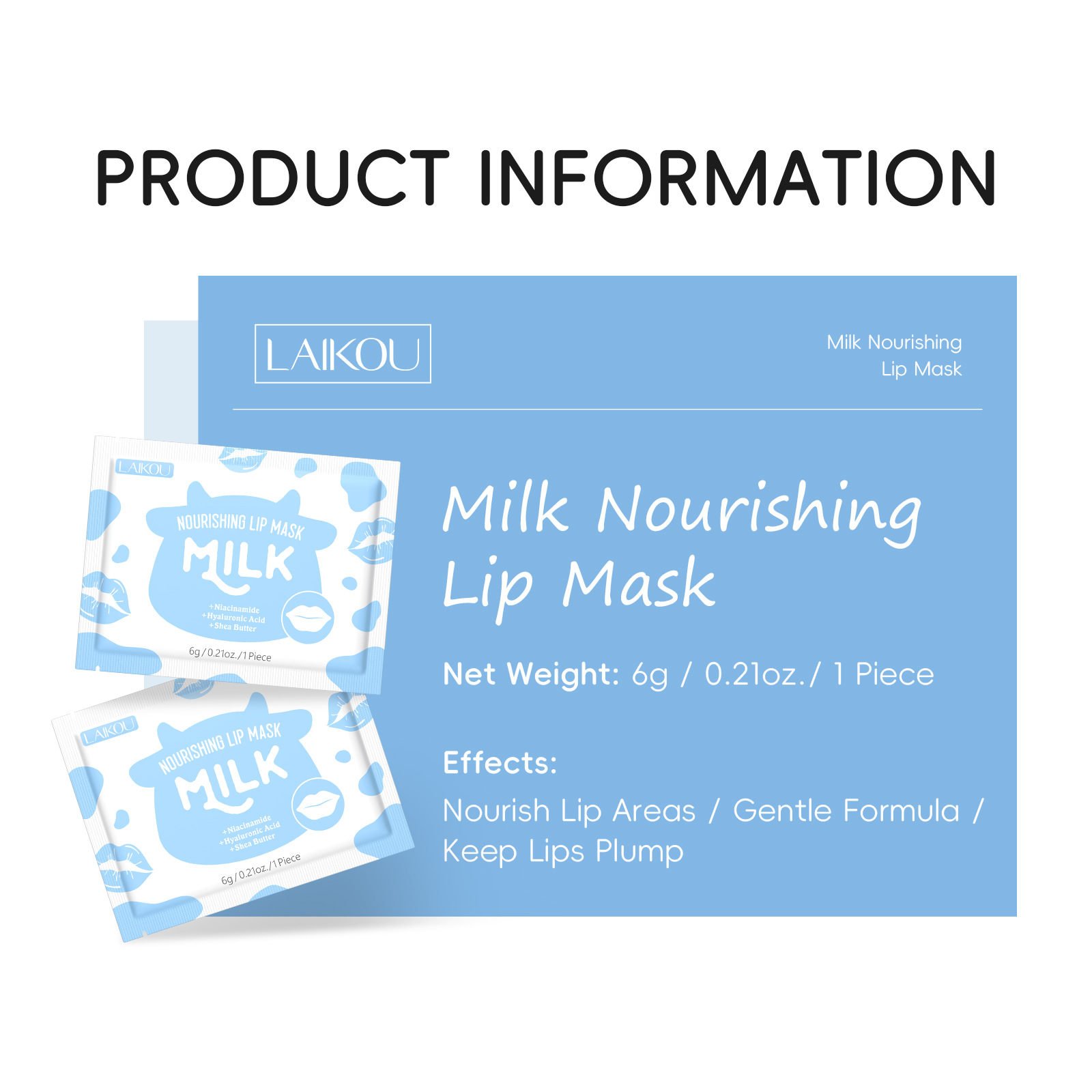 10pcs Milk Collagen Lip Mask L - огляд і ціна Skincare Collagen